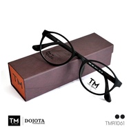 กรอบแว่นน้ำหนักเบา Toni Morgan รุ่น TMR1061 - สีดำ ทรงหยดน้ำ ยืดหยุ่นได้