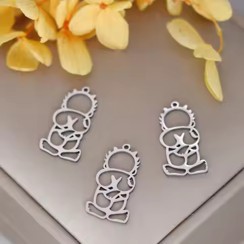 3pcs Stainless Steel Handala Hanzala Palestine Boy Charms For DIY Necklace Bracelet Earrings Jewelry