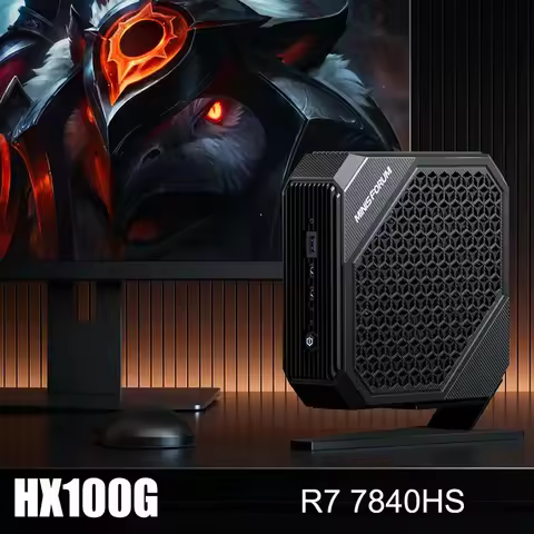 MinisForum HX100G Dedicated Mini PC RX 6600M 8G Windows11 AMD Ryzen 7 7840HS AMD Radeon DDR5 2*HDMI 