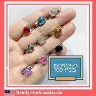 [100PCS] BORONG KOREA PREMIUM BABY BROOCH CUBIC ZIRC9NIA/ KERONGSANG