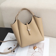 Top Layer Cowhide Women's Bag Cross-Border3327Genuine Leather Crossbody Bucket Bag TOGO Handbag U5SV