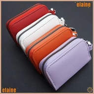 ELAINE Key Holder Bag, Compact Design Waist Hanging Key , Multifunctional Zipper Closure PU Leather 