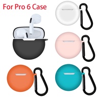 TWS Pro6 Bluetooth Pro 6 Case, Soft Silicone Jelly Cover, Anti-Fall Protection Sarung TWS Pro6 Penut