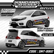 Stiker Striping Mobil Brio Thailooks Style SMT-0002 Thailand Culture Decal Brio Stance Modifikasi St