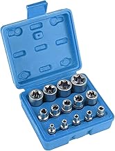E-Torx Star Socket Set E4, E5, E6, E7, E8, E10, E11, E12, E14, E16, E18, E20, E22, E24, Torx Socket 