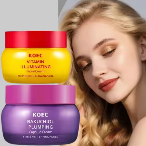 Korea KOEC Plant Retinol Antioxidant Face Cream Multivitamin Power Brightening Repair Cream Bakuchio