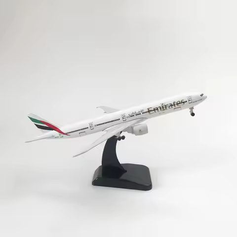 20cm B777 UAE Emirates Airlines Model Boeing 777 Airlines Metal Aircraft Replica Alloy Material 1:40