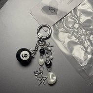 GANTUNGAN Namucharms 8 Ball Keychain Y2k Skena Keychain