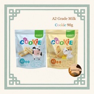 [CU] A2 Grade Milk Cookies 90g 2 Flavors Milk, Cheese/Korea Children's Snack