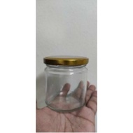 120ml glass jar  gold lid for food preservation