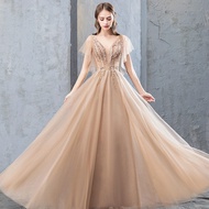 EAGLELY Luxury High-End Maxi Long Dinner Party Evening Dress For Women Elegant 2024 Plus Size Ninang