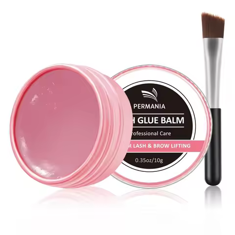 PERMANIA Lash Lift Glue Lash Lift Glue Balm Rose Scent Fast Drying Eyelash Adhesive Balm for Eyelash