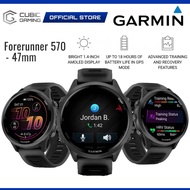 GARMIN FORERUNNER 570 47MM GPS RUNNING SMARTWATCH WITH UP TO 18 HOURS OF BATTERY LIFE IN GPS MODE / 