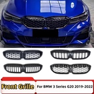 For BMW 3 Series G20 G21 2019-2022 318i 320i 320d 330i 340i 340d Front Bumper Kidney Grille Inlet Gr