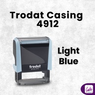 Trodat Stamp Case 4912 Light Blue | Self Ink Stamp Casing | Rubber Stamp Case