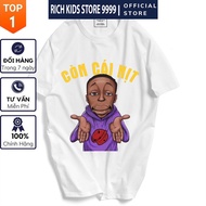 Áo Thun Cổ Tròn Nam Nữ Hài Hước Tiếng Việt - Phong Cách Hip-Hop Chất Cotton - Mẫu Tik Tok Đáng Yêu