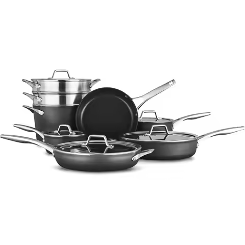 Hard-Anodized Nonstick Piece Cookware Set cookware kitchen pots and pans set cookware set