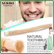 SUKIKII Miswak Toothbrush, Soft Bristles Traditional NaturalToothbrush, Eco Friendly No Toothpaste N