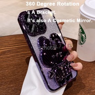 Mirror Bracket Realme C31 C33 C35 C53 C55 C67 OPPO A74 A94 4G F11 PRO RENO 2Z 2F Fashion Bling Glitt