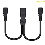 Mar IEC 320 2xC15 Female to C14 Male Adapters Splitter 2xC15-C14 Extension Cord IEC C14 to 2xC15 Ada
