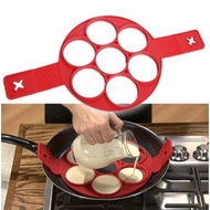 Non stick 7 Ring Holes Silicone Pancake Maker Creative Kitchen Fried Eggs Omelette Hash Browns Molds