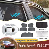 Car Mesh Sunshades For Honda Accord 2004 2005 2006 2007  Window Visor Curtain Shading Shade Magnetic
