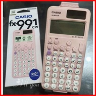 ✒ ❦ ▤ CASIO FX 991CW FX-991CW FX 991 CW CLASSWIZ BLACK /PINK SCIENTIFIC CALCULATOR