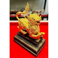 龙婆poon singha 神獸醒獅金身/擺件/吉祥聖獸 一對Wat pailoon