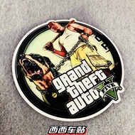 Vest West West Car Sticker Grand Theft Auto 5 Fuel Tank Cap Sticker