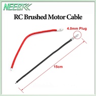 RC Brushed Motor Silicone Wire 4.0mm Male Plug Connection Cable 15cm For 370 380 390 540 550 775 795