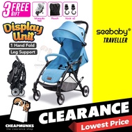 [DISPLAY UNIT] Seebaby Traveller Baby Stroller One Hand Fold Cabin Size Travel Baby Stroller Compact Size Stroller 婴儿推车