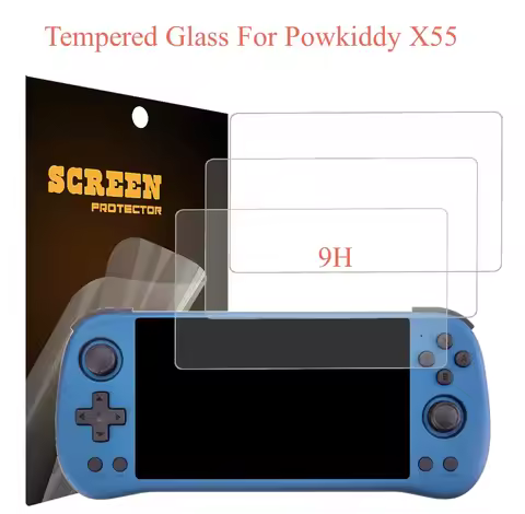 Portable Powkiddy X55 Tempered Glass Screen Protector 9H HD Screen Protector Film Game Accessories