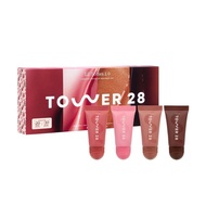 Tower 28 Lil' Softies Lip Treatment Set - Limited Edition Set of 4 Mini Tubes with new shades Tirami