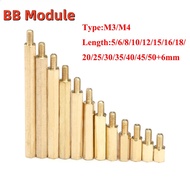 10pcs M3 M4 Hex Brass Standoff Spacer Male 6mm x Female 5-50 mm M3+6 Copper Hexagonal Stud Spacer Ho