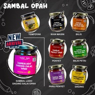 READYSTOCK | Sambal Opah Food by Masmira | 180g Ikan Masin Kurau Bilis Petai Cili Padi Daging Salai Paru Penyet Tempoyak