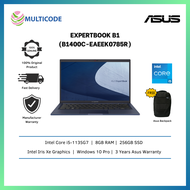 Asus Laptop ExpertBook B1 B1400C-EAEEK0785R 14'' FHD ( I5-1135G7, 8GB, 256GB SSD, Intel, W10P )
