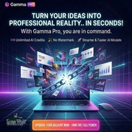 🚀 SLEMPIRE Gamma AI Pro | Unlimited AI Presentations | PPT & PDF Export | Design in Seconds