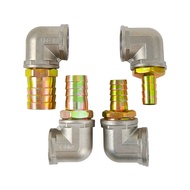 1" To 16/19/25/32mm Stainless Steel Fitting Garden Irrigation Elbow Adapter Hose Barb Fitting