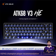 ATK 68V3 Gaming Magnetic Switch Keyboard All Aluminum Low Latency Customized Wired High End Mechanic