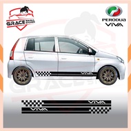 Perodua Viva Car Body Sticker Vinyl Cutting Side Body Decal