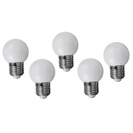 LazaraHome 15 Pcs E27 1W LED Golf Ball Light Bulb Globe Lamp with PC Cover Warm White