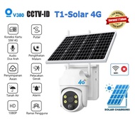 CCTV V380 Pro 4G Solar Powered Camera 3MP Wireless Outdoor Waterproof CCTV PTZ Camera Connection wit