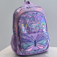 Smiggle Flutter Classic Backpack Virtual Classic Backpack 6-12 school bag Purple backpack