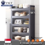 TK TK SSL Kitchen Cabinet Storage Cabinet Shelf with Door, Floor Multi-functional Microwave Oven, Electrical Appliances, Cupboard JP