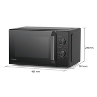 TOSHIBA ไมโครเวฟ ความจุ 25 ลิตร รุ่น MW3-MM25PE(BK)
