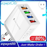 eQQ4 USB Fast Charging Adapter,with LED Light Fast Charge Charger 5V3A Charger Type-C QC3.0 Fast Cha