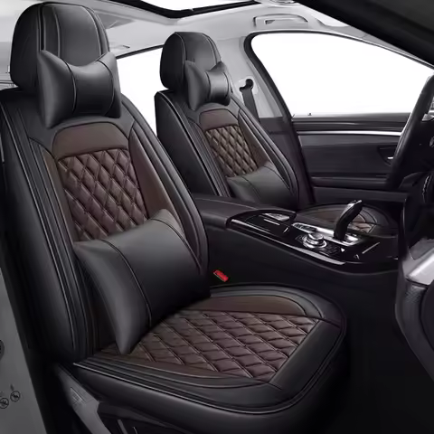 Universal Leather Car Seat Cover For BMW X5 E53 X1 F48 Volkswagen Golf 4 5 6 7 8 Passat B5 B6 B7 B8 