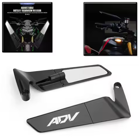 For Honda X-ADV750 ADV 350 160 150 ADV150 ADV160 ADV350 Motorcycle carbon fibre Mirror Stealth Wingl