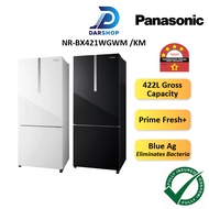 Panasonic 422L Bottom Freezer Refrigerator 2 Door Fridge Peti Sejuk 冰箱 NR-BX421WGKM NR-BX421WGWM