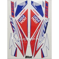 RS150 V1 V2 Winner GTR 150 ( 34 ) Body Cover Set Stripe Sticker - Black / Blue / Red / Silver - Read